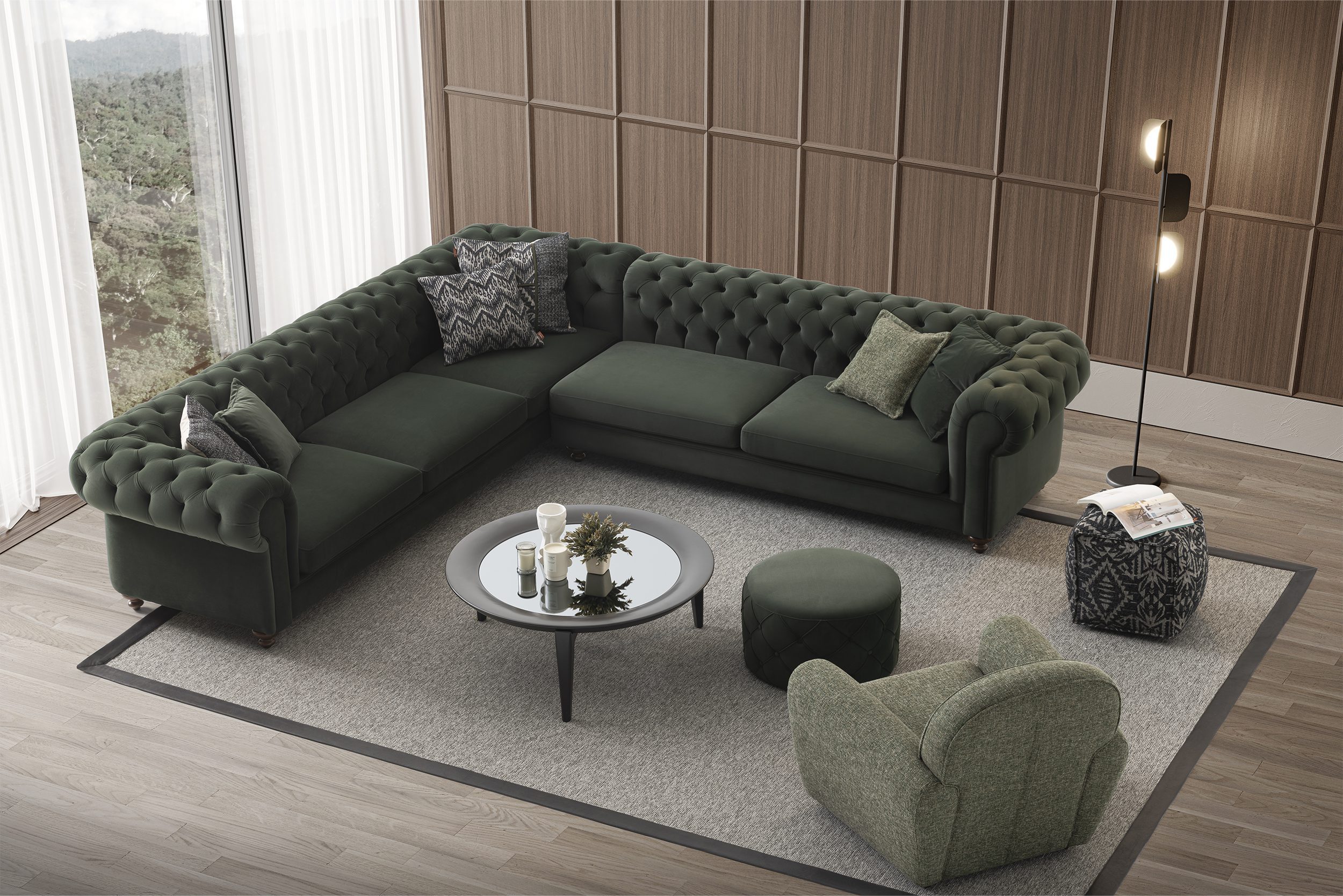 Aspendos Corner Sofa Set Featured