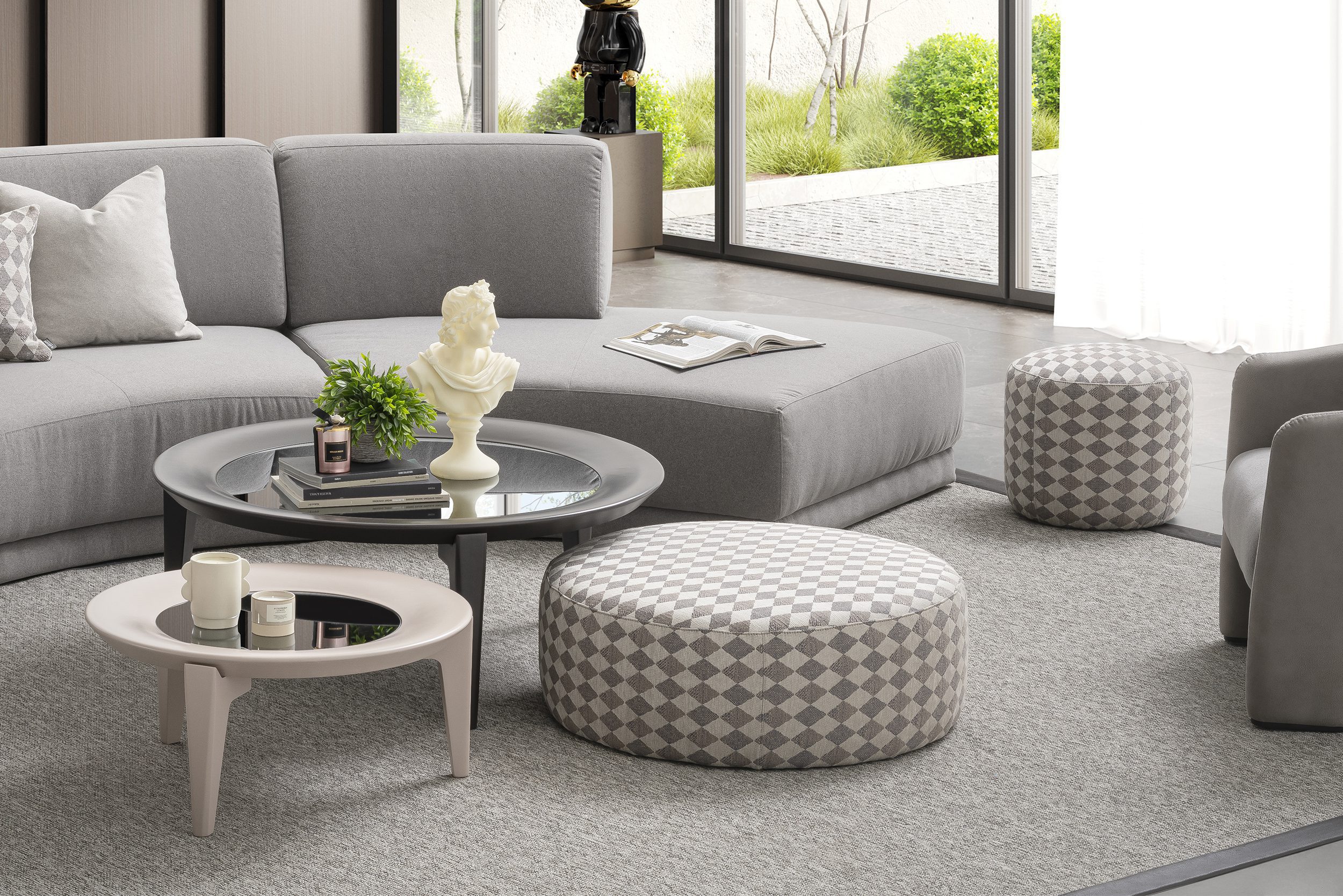 Chelsea Pouf Gray Featured